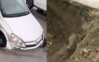 Bakıda bu yol 20 gündə ikinci dəfə çökdü